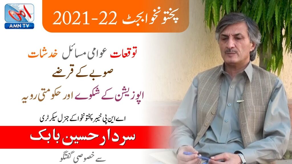 KP Budget 2021-22, Expectation and reservations, Interview with Sardar Hussain Babak